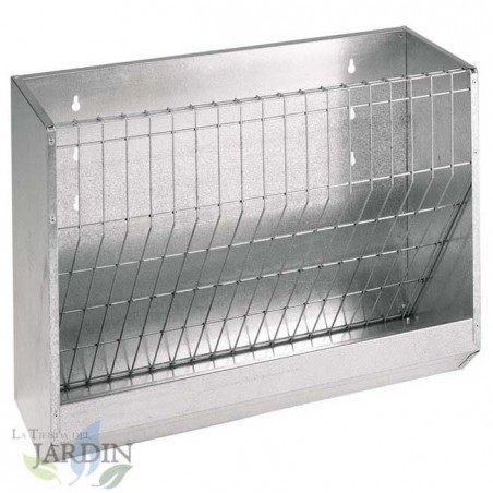 Comedouro para ovelhas com parede de forragem 1 metro
