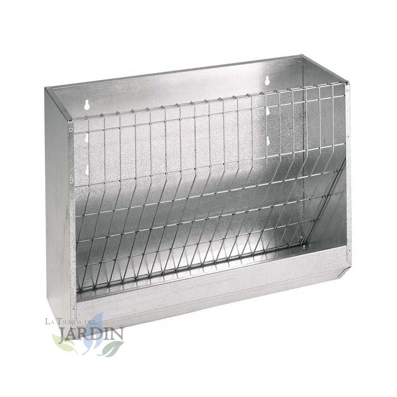 Comedouro para ovelhas com parede de forragem 1 metro