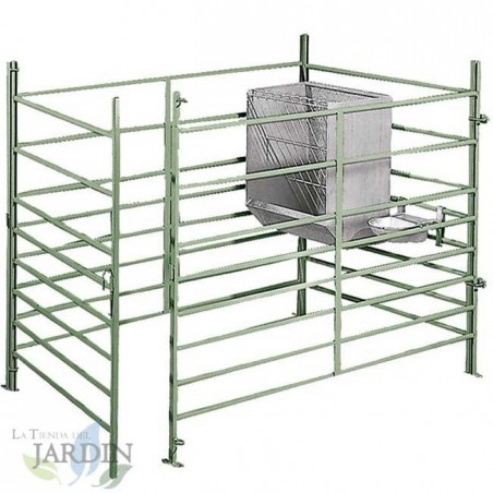 Cerca agrícola para animais de fazenda, 100x150x108 cm. Cerca metálica para delimitação de terras.