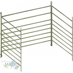 Extension Clôture en aluminium pour clôturer les animaux de la ferme 100 x 150 x 108 cm