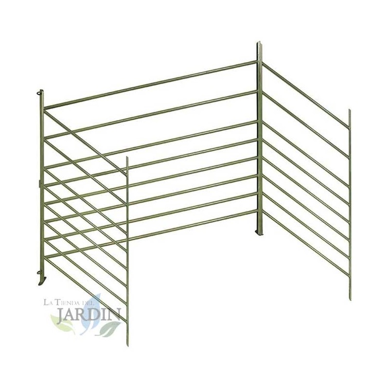 Extension Clôture en aluminium pour clôturer les animaux de la ferme 100 x 150 x 108 cm