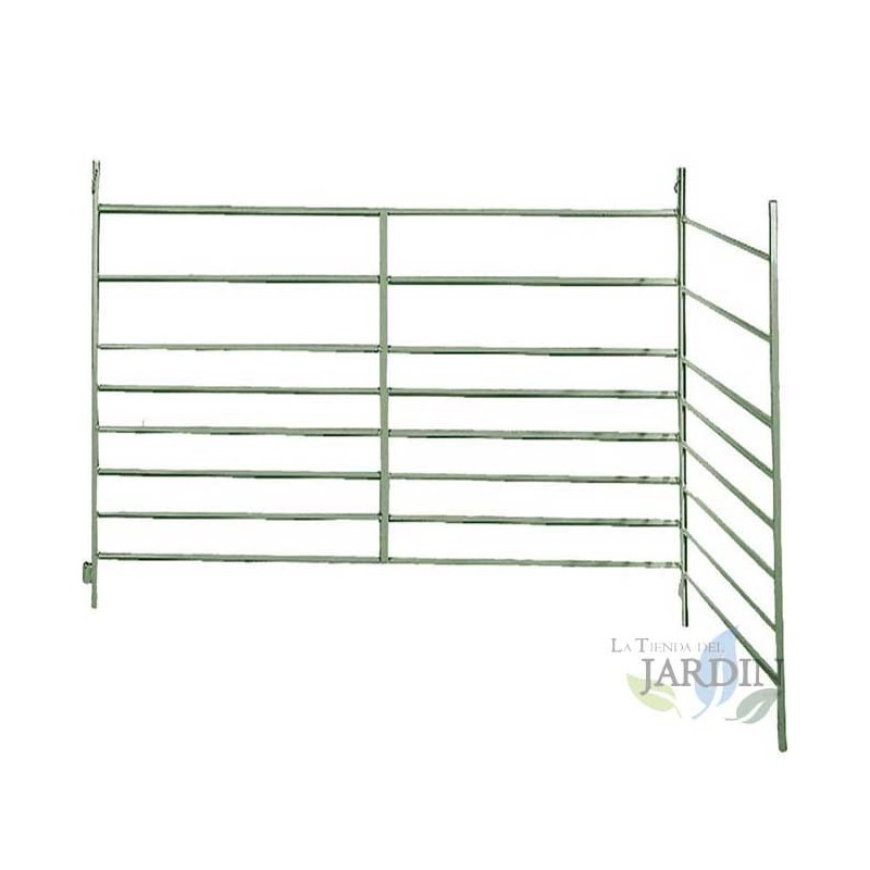 Painted aluminum fence 2 x 1 meter Painted aluminum fence 2 x 1 meter