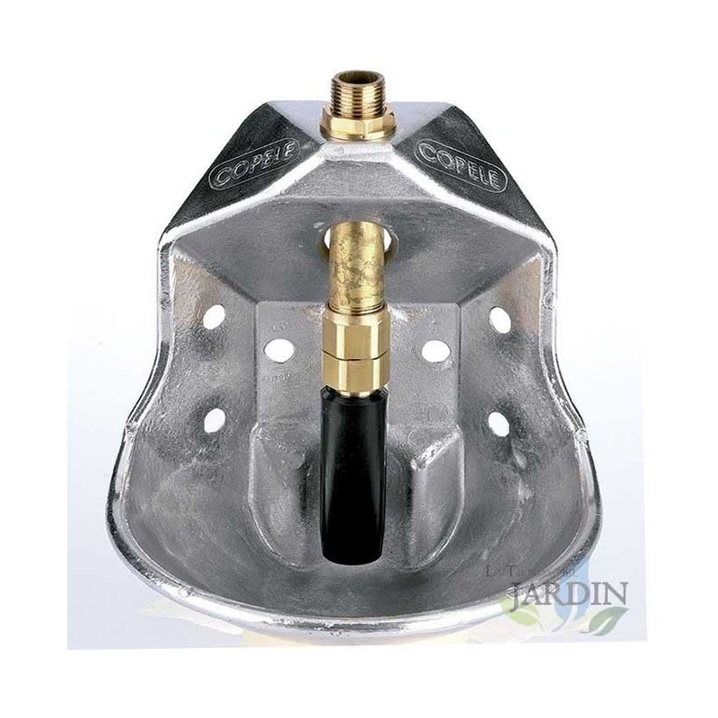 Aluminum sheep pusher waterer 19 x 18 x 24 cm