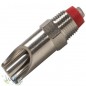 Bebedouro automático tipo nipple em aço inoxidável para suínos. Ideal para sistemas de irrigação automática em granjas.