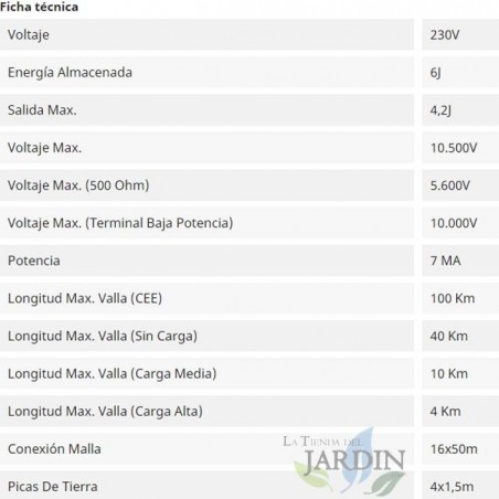 Batteria per Pascolo Elettrico, Recinzione Elettrica 230V con 3 Connessioni