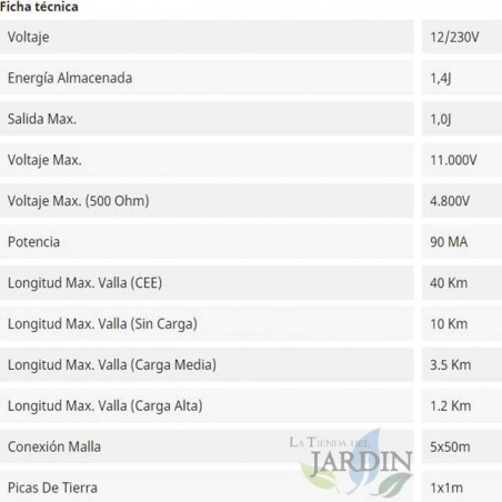 Pastor eléctrico con recarga solar 12V - 230V, energiza cercados en zonas rurales de forma ecológica