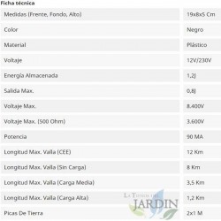 Batteria per Recinzione Elettrica 12V - 230V, Ideale per Animali