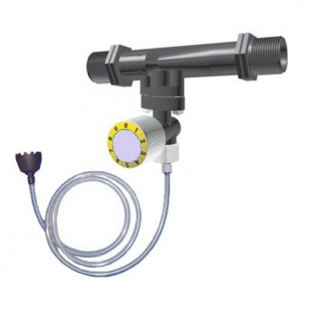 Fertilizer venturi injector 50Ø 12mm with metering valve