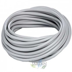 Tubo flexível cinza de 5 x 9 mm. Bobina de 25 metros.