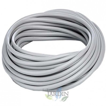 Tubo flexível cinza de 5 x 9 mm. Bobina de 25 metros.