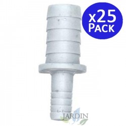 Lot de 25 Réduction de 10 mm à 7 mm pour les tuyaux flexibles  pour les connexions dans les systèmes d'irrigation et d'eau