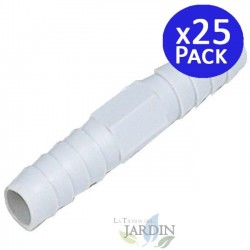 25 Stück Verbindungsstücke 10 mm für Flexrohr, Ideal für Verbindungen in Bewässerungs und Wassersystemen
