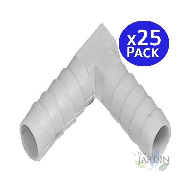 25 x Coude 10 mm pour tuyau flexible