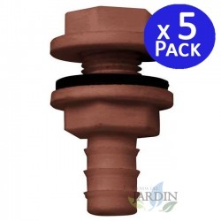 5 Stück Ausgangsanschluss für Kunststoff-Wassertank mit 10 mm Verbindung, Ideal für Wasserinstallationen