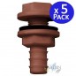 Pack 5 Racor de salida para depósito de plástico con conexión 10 mm ideal para instalaciones de agua Pack 5 Racor de salida para depósito de plástico con conexión 10 mm ideal para instalaciones de agua