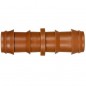 Jonction d'arrosage goutte à goutte 16mm marron Jonction d'arrosage goutte à goutte 16mm marron