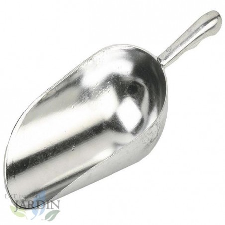 Pá de alumínio para ração, capacidade de 1 kg, ideal para alimentação animal