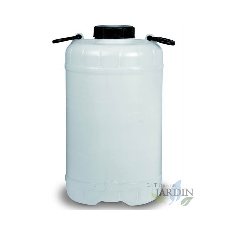 Réservoir d'eau 26 litres, Bidon à eau avec filtre, Fut bidon avec poignées, 27x57 cm