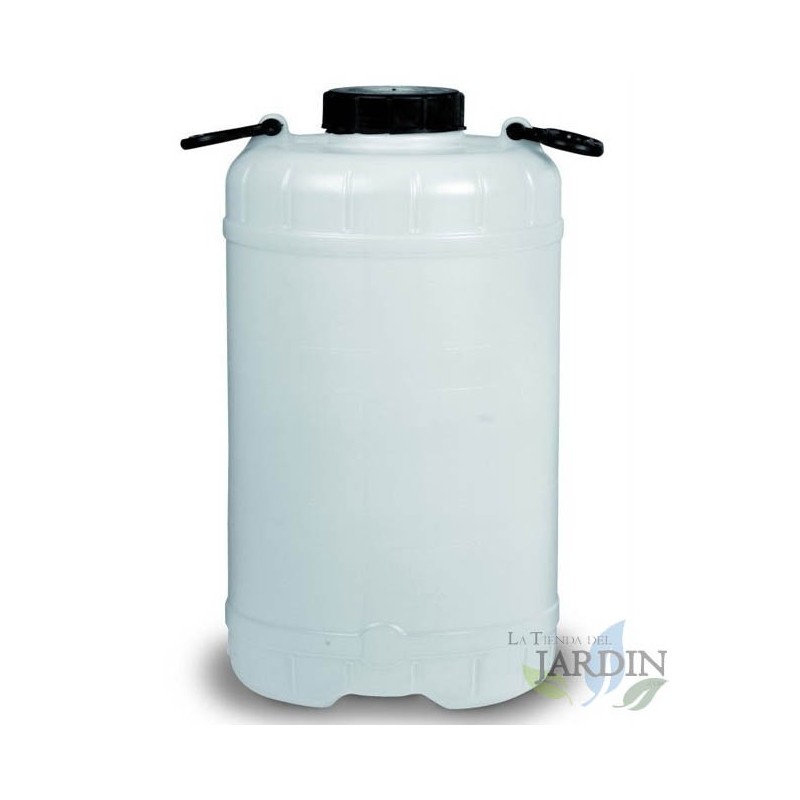 Tambor plástico com alças, 26 litros, 27x57 cm, ideal para armazenar líquidos e água Tambor plástico com alças, 26 litros, 27x57 cm, ideal para armazenar líquidos e água