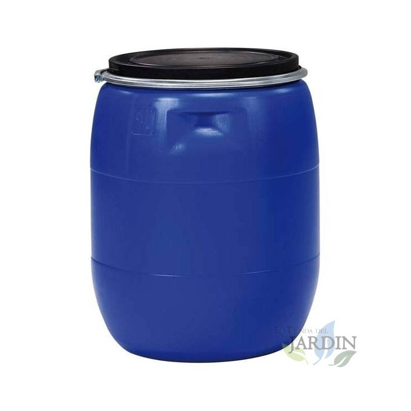 Tambor plástico de 120 litros, 80x50x50 cm, ideal para armazenar água e líquidos Tambor plástico de 120 litros, 80x50x50 cm, ideal para armazenar água e líquidos