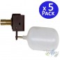 Low pressure horizontal float valve. 