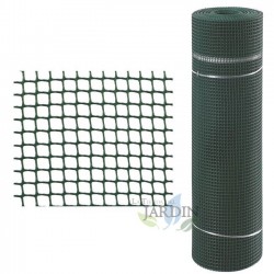 Filet en Plastique vert 1x25 m (11x11mm), Grille de Protection Multi-usages pour Balcons, Terrasses, Portails et Clôtures