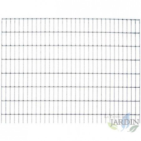 Maille métallique électrosoudé et galvanisée 2 x 0,75 mètres, Epaisseur Fil 22,80 mm, Grillage pour Clôtures