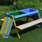 Mesa Picnic Infantil Madera 89x85x49 cm mobiliario ideal para uso en jardines, patios o terrazas Mesa Picnic Infantil Madera 89x85x49 cm mobiliario ideal para uso en jardines, patios o terrazas