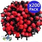 Pack 200 Gotero Regulable para Riego de 0 a 70 Litros | Gotero Rojo Ajustable | Goteros para Riego por goteo