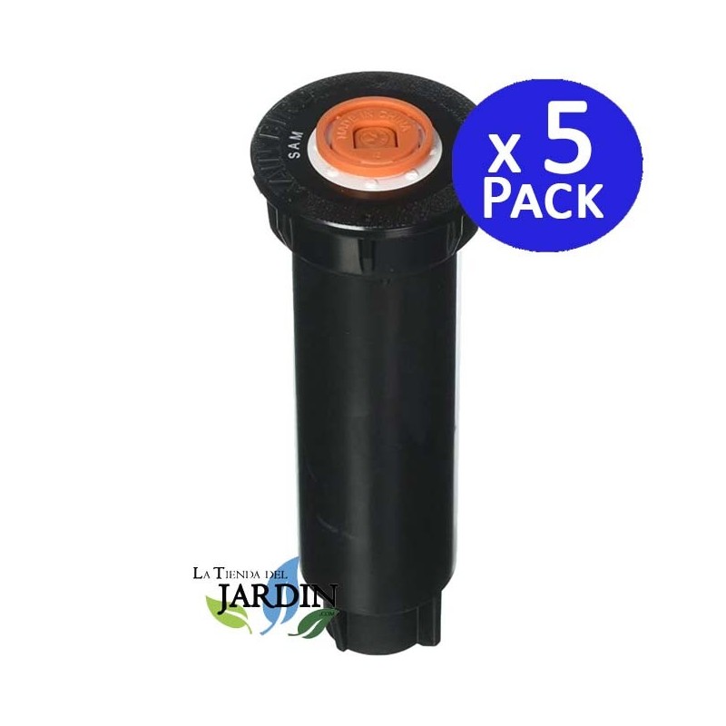 Lot de 5 Diffuseur d'arrosage Rain Bird 1804SAM. Arroseur pop-up avec régulateur de pression et joint d'étanchéité 10 cm Lot de 5 Diffuseur d'arrosage Rain Bird 1804SAM. Arroseur pop-up avec régulateur de pression et joint d'étanchéité 10 cm