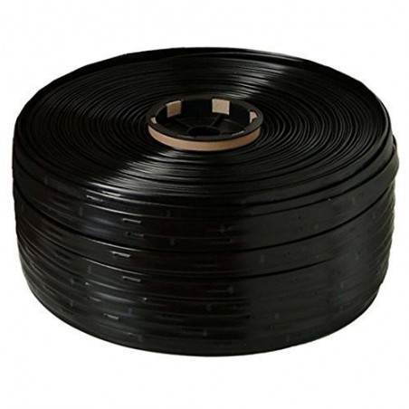 16 mm Tropfbewässerungsband, 250 Meter. 8 mil Wandstärke. 1,16 l/h Tropfer pro 20 cm.