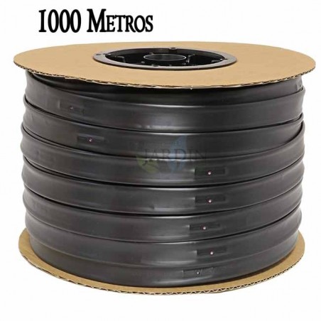 16mm drip irrigation tape, 1000 meters. 8 mil wall thickness gauge. 1.16 l/h drippers per 30 cm.