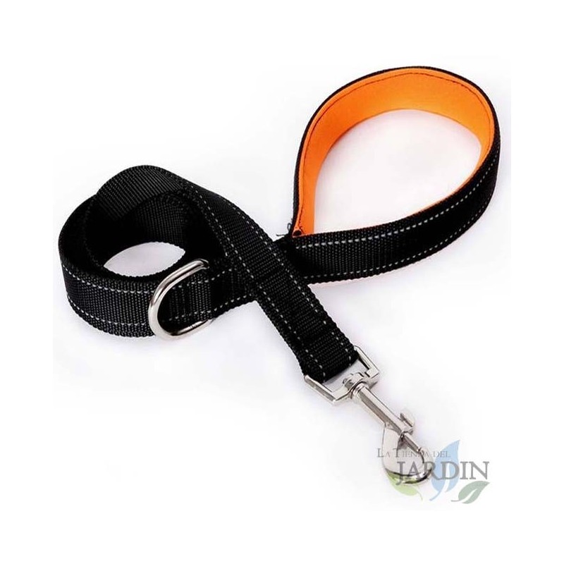 Coleira refletiva para cães 150 cm laranja ideal para segurança em passeios noturnos Coleira refletiva para cães 150 cm laranja ideal para segurança em passeios noturnos
