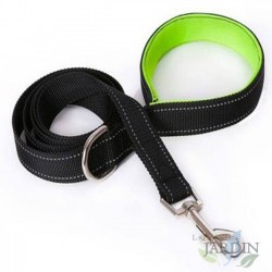 Reflective dog leash 150cm green