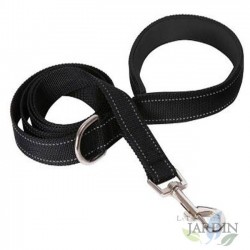 Reflective dog leash 150cm black