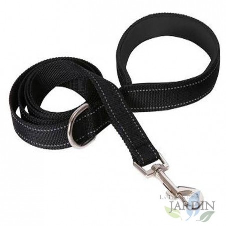 Reflective dog leash 150cm black