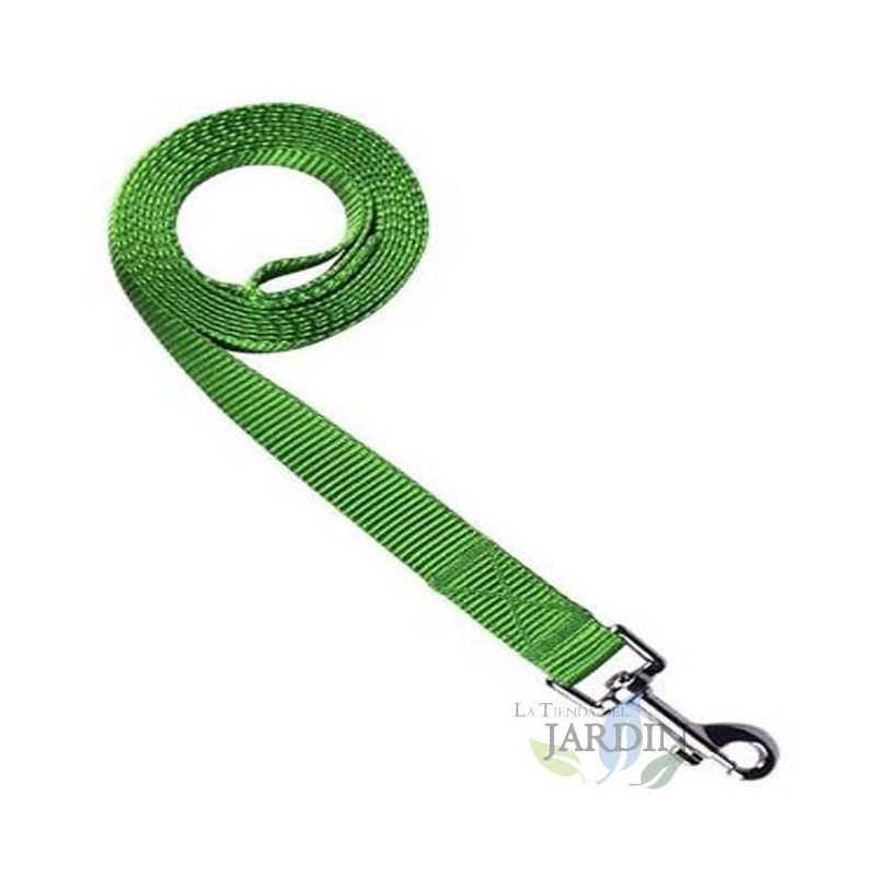 Correa nylon perros 150cm verde