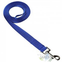 Laisse nylon chien 200cm bleu, pour la protection des animaux