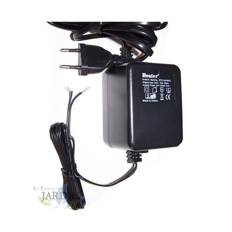 Transformateur pour Programmateurs d'Arrosage de Jardin, de 220 V à 24V, avec Câble Compatible avec Tout Type de Programmateur