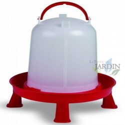 Abbeveratoio per uccelli con gambe 10 litri rosso