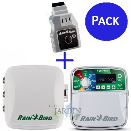 Programador riego Wifi Rain Bird ESP-TM2 8 zonas exterior + LNK