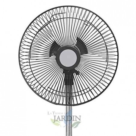Ventilador de pé de 10" e 45 W com 3 velocidades e altura ajustável de até 1 metro