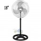 Ventilador de pie 18" 45W 3 velocidades y altura regulable