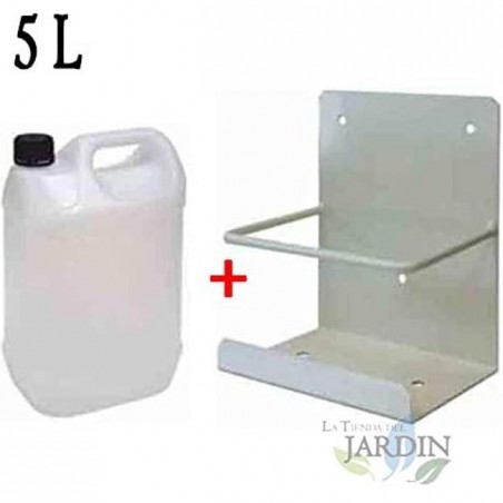 Bottiglia da 5 litri per condensatore + Supporto a parete. Utile per la climatizzazione