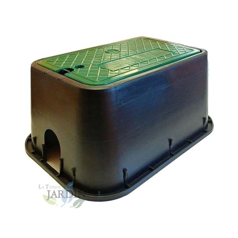 Bouche d'arrosage plastique rectangulaire 49x35x22 cm, Boîte d'arrosage pour 2 à 4 électrovannes ou accessoires Bouche d'arrosage plastique rectangulaire 49x35x22 cm, Boîte d'arrosage pour 2 à 4 électrovannes ou accessoires