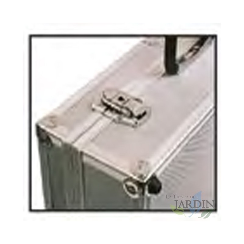 Estojo de alumínio resistente de 46x33x16 cm, ideal para transportar ferramentas com segurança Estojo de alumínio resistente de 46x33x16 cm, ideal para transportar ferramentas com segurança