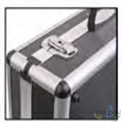 Aktentasche aus Aluminium und PVC 46x33x15 cm
