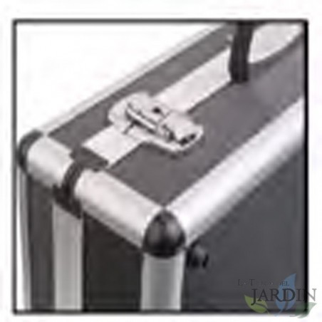 Aluminum and PVC briefcase 46x33x15 cm