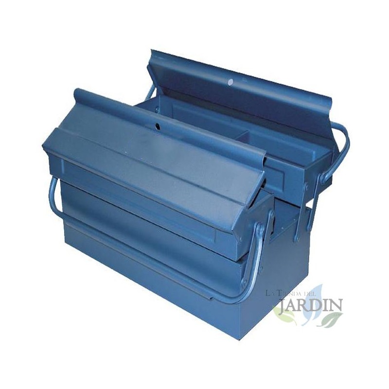 Metal tool box 3 compartments 40x20x16 cm