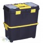 Servante Porte Outils 3 En 1 - Boite À Outils Détachable - Poignée Télescopique -Cadenassable 58x27x46 cm Servante Porte Outils 3 En 1 - Boite À Outils Détachable - Poignée Télescopique -Cadenassable 58x27x46 cm